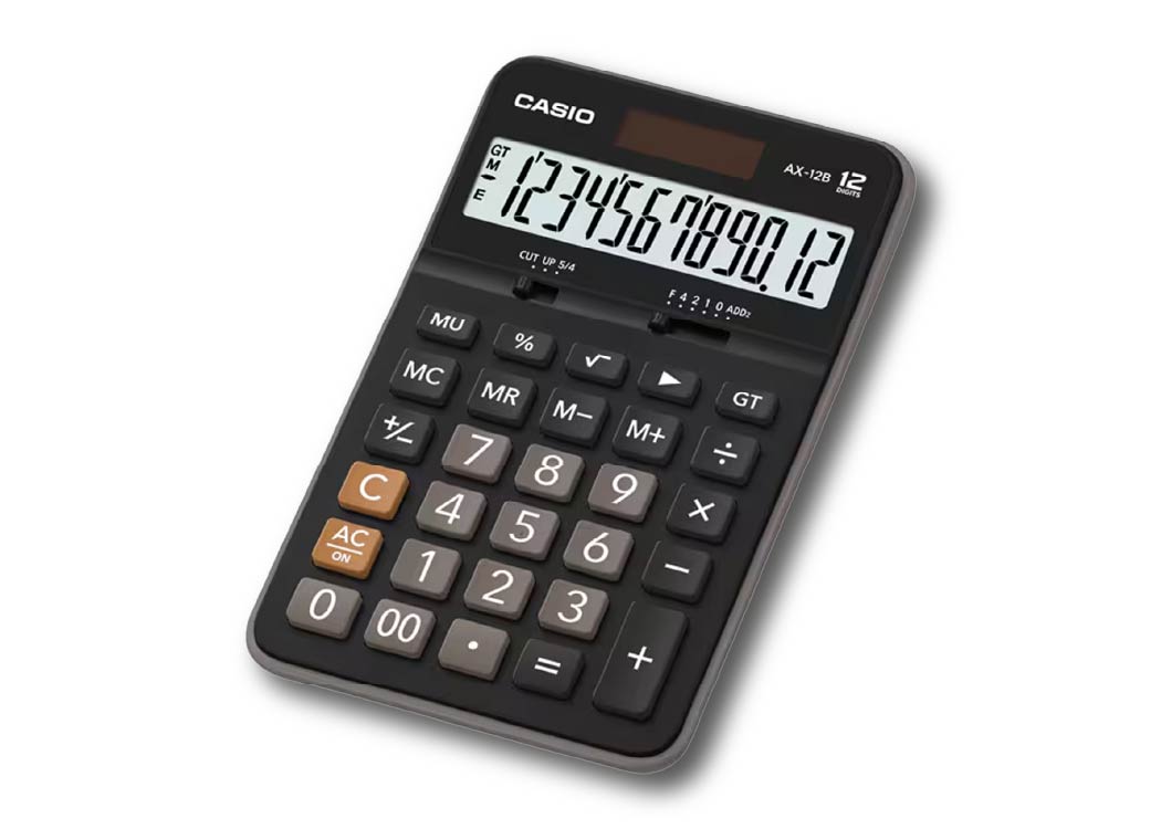 CALCULADORA DE ESCRITORIO 12 DIGITOS 17.55×11.05×2.5 CMS